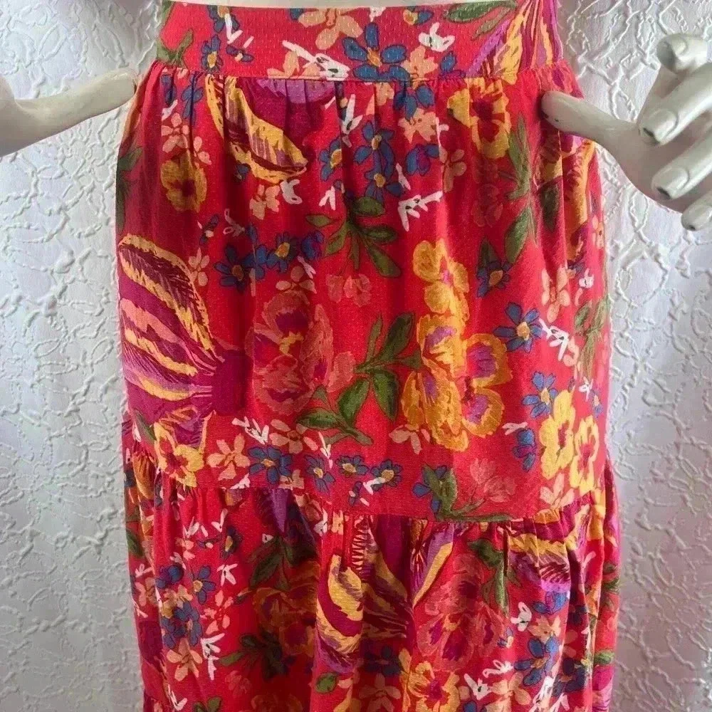 Rachel‎ Rachel Roy Floral Tiered Maxi Skirt Medium